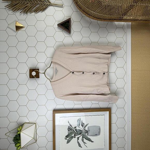 Rue Blanche Soft Pink Button-Up Cardigan Sweater - Size - 3